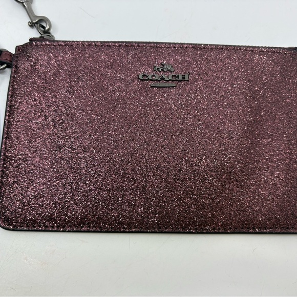 Like New COACH Sparkle Purple Wrislet - Picture 6 of 10